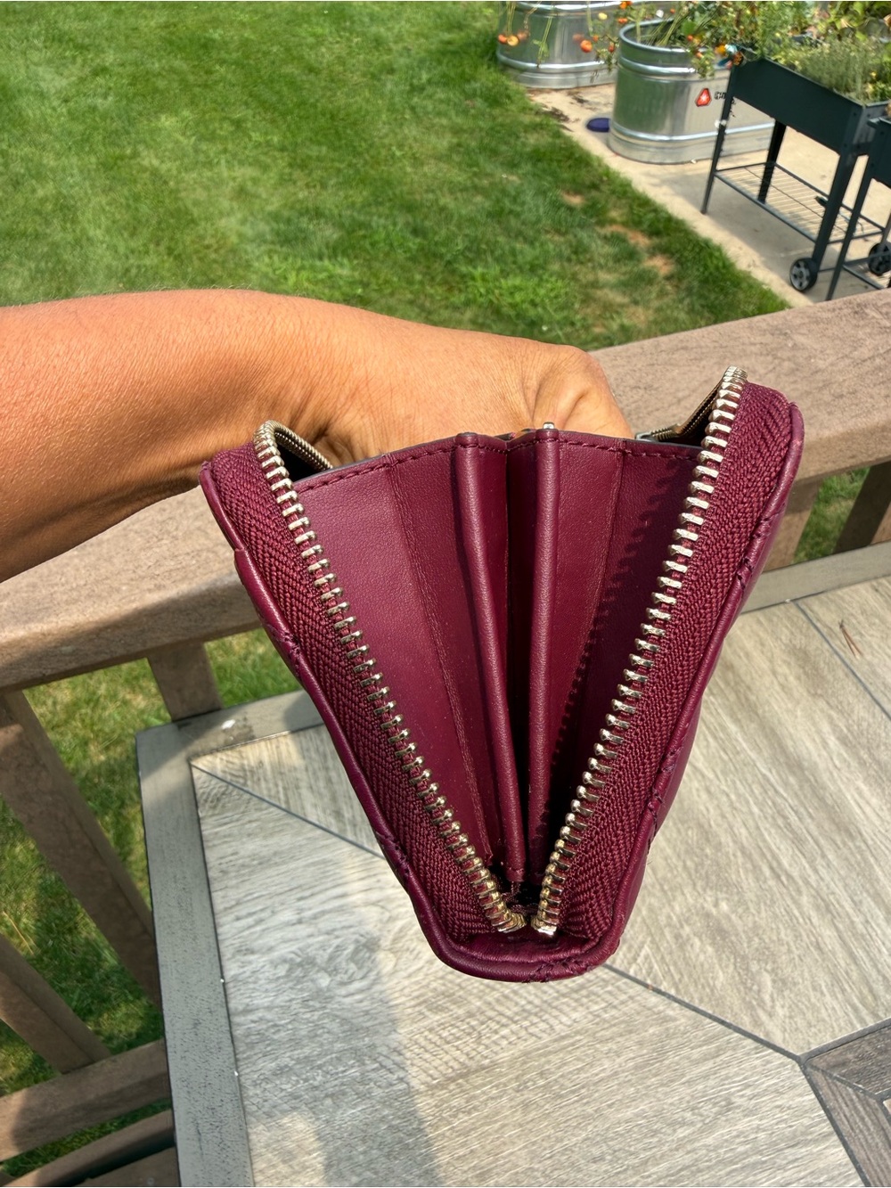 EUC Kate Spade Natalia Large Continental Quilted Leather Plum Large Wallet - Picture 8 of 15